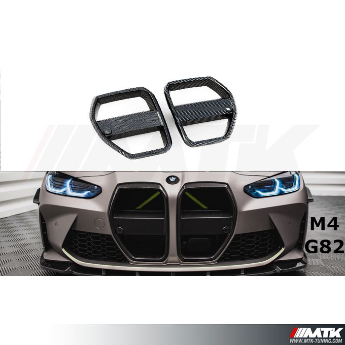 Calandre pour BMW M4 G82 en véritable carbone