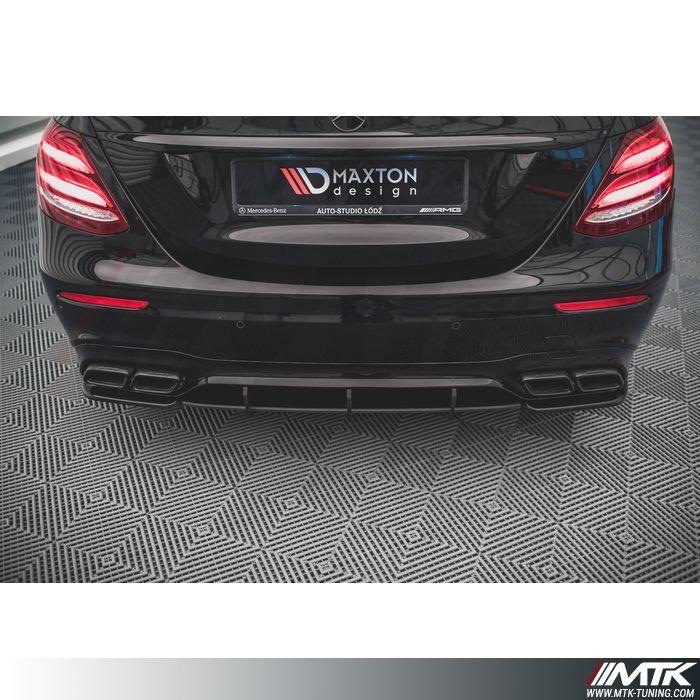Diffuseur Arrière Mercedes Classe E Coupé W238 2016-2021 - 2 Pièces Garniture Becquet Noire Brillante