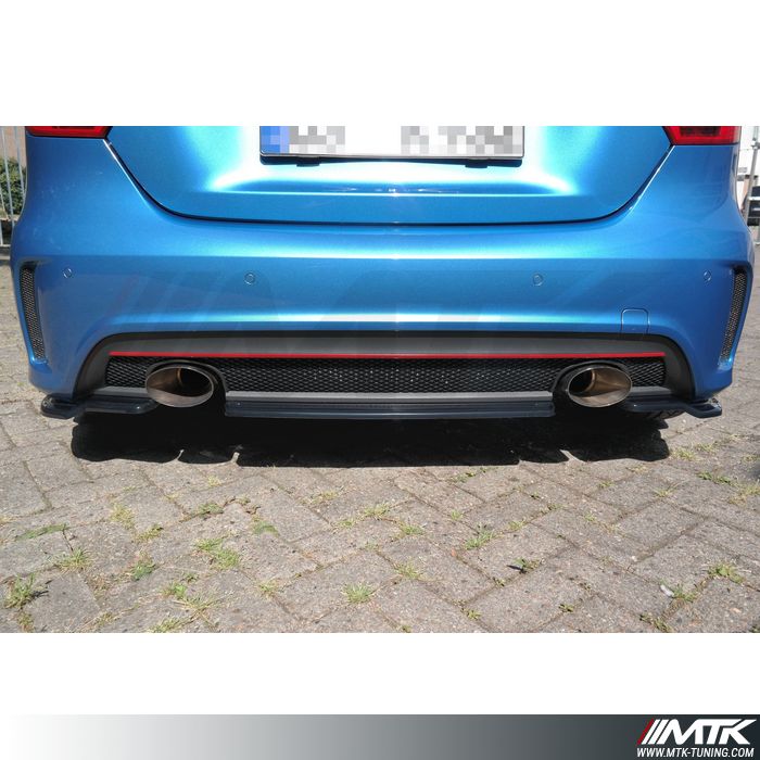 Becquet Arrière / Diffuseur Pour Mercedes Classe M ML W163 - Aspect Carbone Noir, Protection Anti-rayures, Installation Facile (vis Incluses)