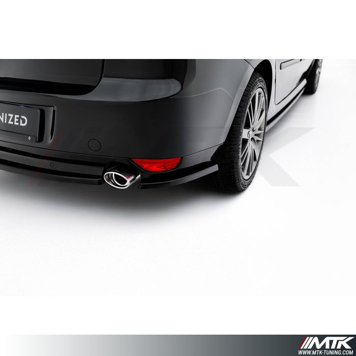 Diffuseur De Pare-chocs Arrière Universel - Compatible Audi, BMW, VW, Peugeot - En ABS Noir - Lot De 2 Pièces - 10