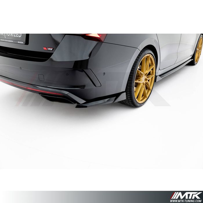 Lames latérales arrière Maxton V6 Skoda Octavia RS MK4 Berline break Phase 2 2024>