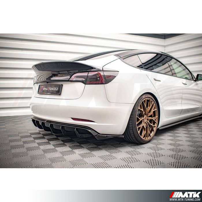 Kit Diffuseurs Bas De Caisse Maxton Pour Tesla Model 3 / Model 3 Performance - Neuf