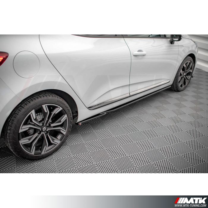 Pièce Auto Style Sport Repose-pied Acier Inox Alpine Pour Renault Clio V - Accessoire Tuning Sportif - Installation Facile Repose-pied Renault Clio