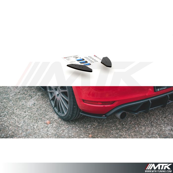 Diffuseurs lateraux arriere Maxton VW Golf VI GTI