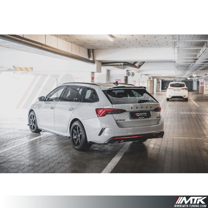 Tapis De Sol Velours M MOTOS Pour Skoda Octavia IV (2019+) – Jeu Standard Blanc – Fixation Sécurité – Épaisseur 7 Mm – Sur-mesure