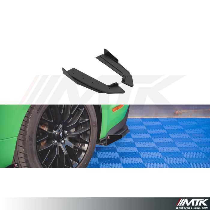 Diffuseurs lateraux arriere Maxton Street Pro V1 avec Flaps Ford Mustang GT Mk6 Phase 2