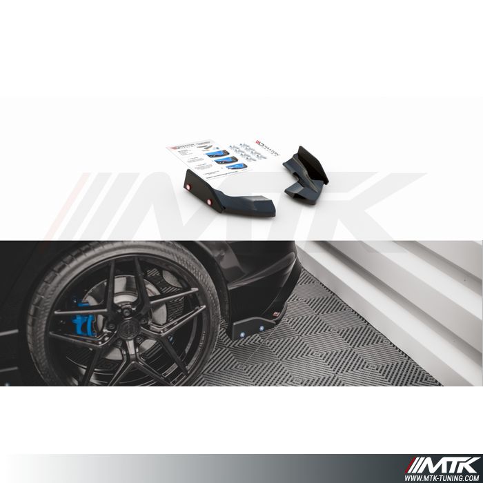 Diffuseurs lateraux arriere Maxton V2 avec Flaps VW Golf VIII R