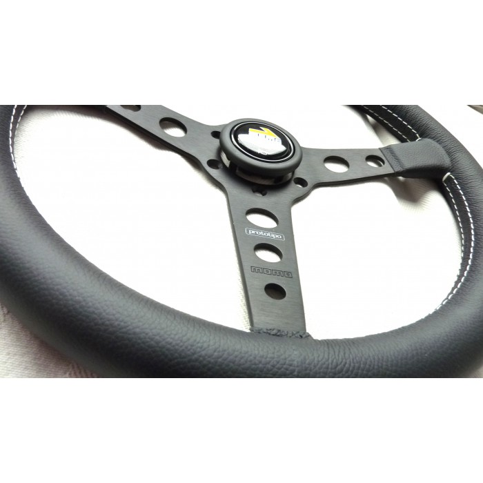 Volant Sport En Cuir Noir Alpine - Occasion En état De Fonctionnement - Pour Voiture Ou Simulateur