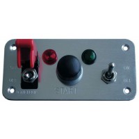 Platine de démarrage alu 13x6 cm