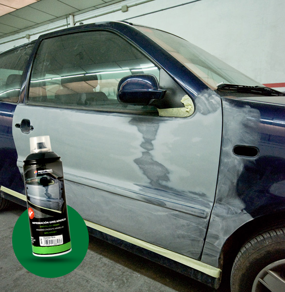 Apprêt carrosserie et Métal gris 400 ml Montana MTN Pro