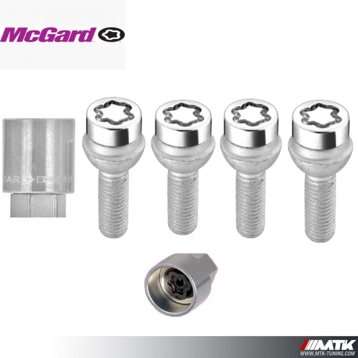 McGard 27226SL Dispositif antivol de roues et de pneus Ultra High Security à assise conique SW17 Filetage M14 x 1,25 Longueur 28,2 mm 