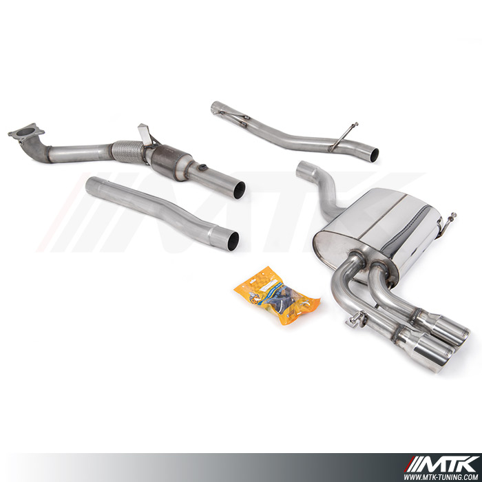 Cat-Back Milltek Audi - A3 8P  2.0 TFSI Quattro SportBack