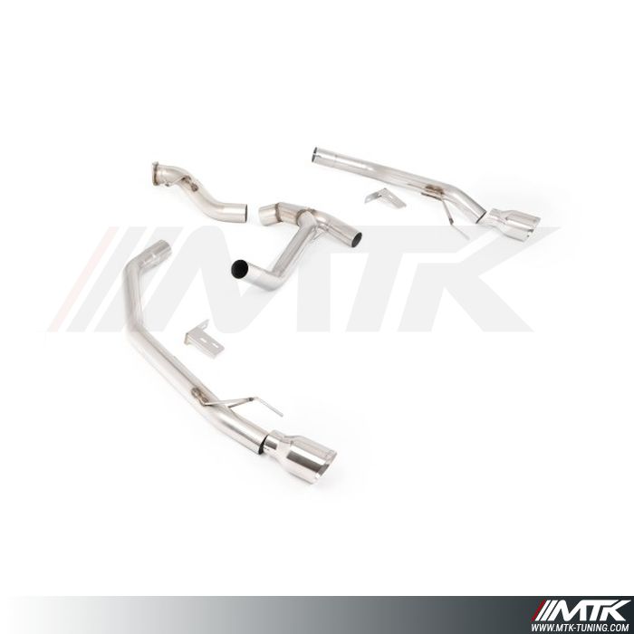 GPF-back Milltek Ford Ranger - Sans silencieux intermédiaire