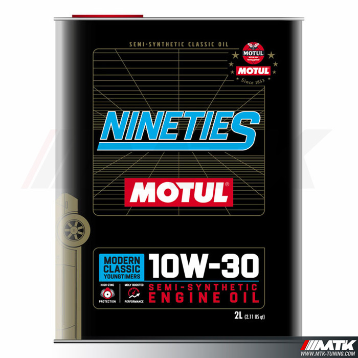 Huile Motul CLASSIC NINETIES 10W-30 - 2L