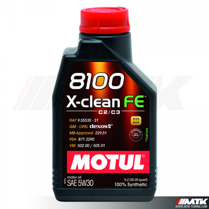 Huile Motul 8100 5w30 X-clean EFE 1 Litres 