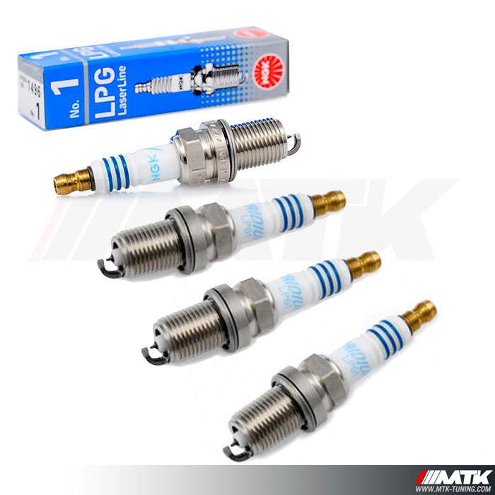 Bougies NGK Iridium Laser Line LPG4 Ford Fiesta Mk6 1.6 Ti-VCT 120cv