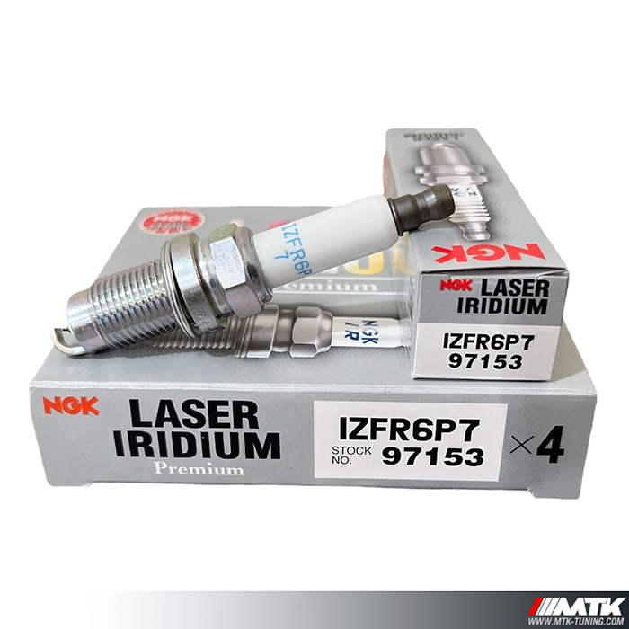 Bougie NGK Iridium IZFR6P7 / 97153 - Pack de 4 Code moteur: CBZA CBZB CBZC  VAG