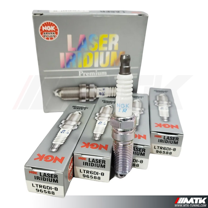 Bougies NGK laser Iridium LTR6DI-8 Ford 2.0 2.3 Ecoboost