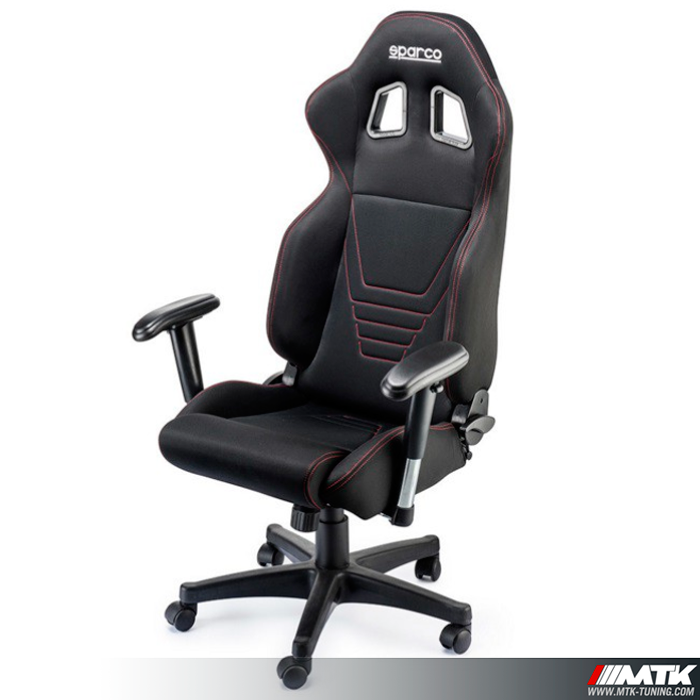 Siege baquet de bureau sparco tissu resistant noir mtk tuning_700x700