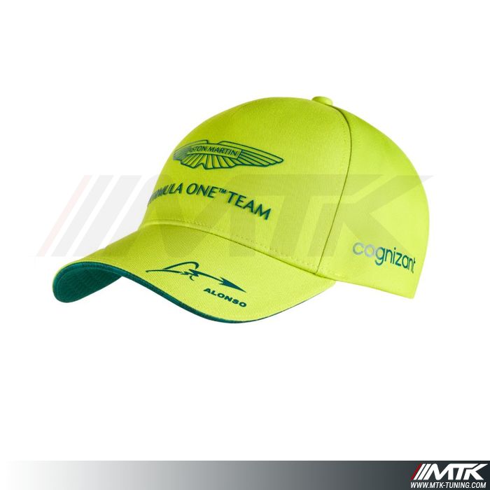 Casquette Aston Martin Alonso Jaune