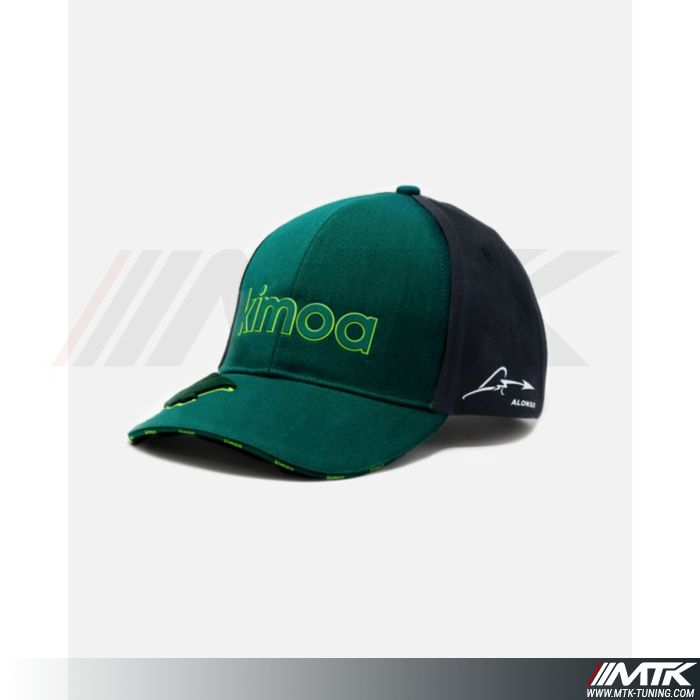 Casquette Aston Martin Kimoa Fernando Alonso Verte