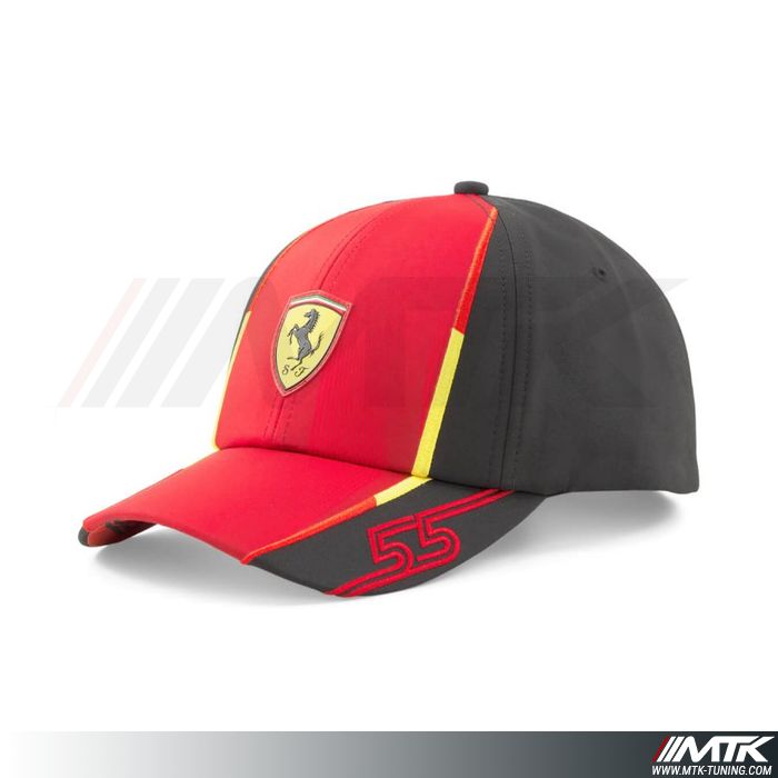 Casquette Ferrari Visiere Plate Team 2021 Sainz