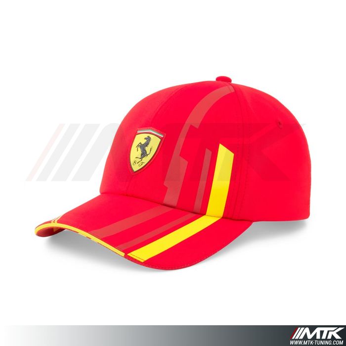 Casquette Ferrari Driver Sainz Enfant Rouge