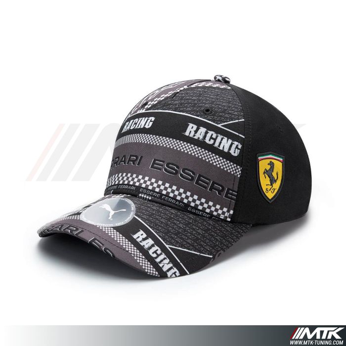 Casquette Ferrari Graphique Noir