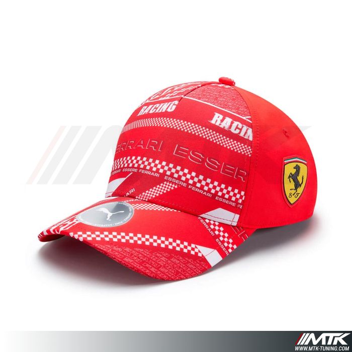 Casquette Ferrari Graphique Rouge