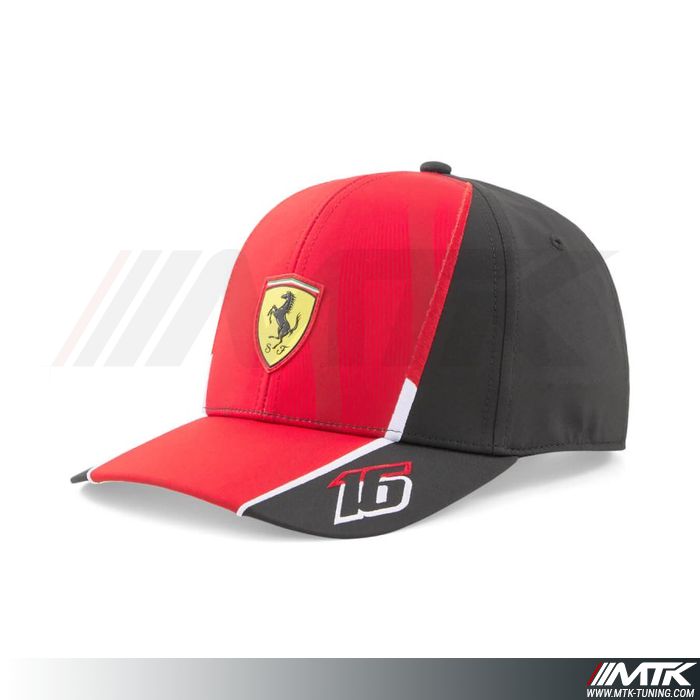 Casquette Ferrari Team Leclerc Rouge