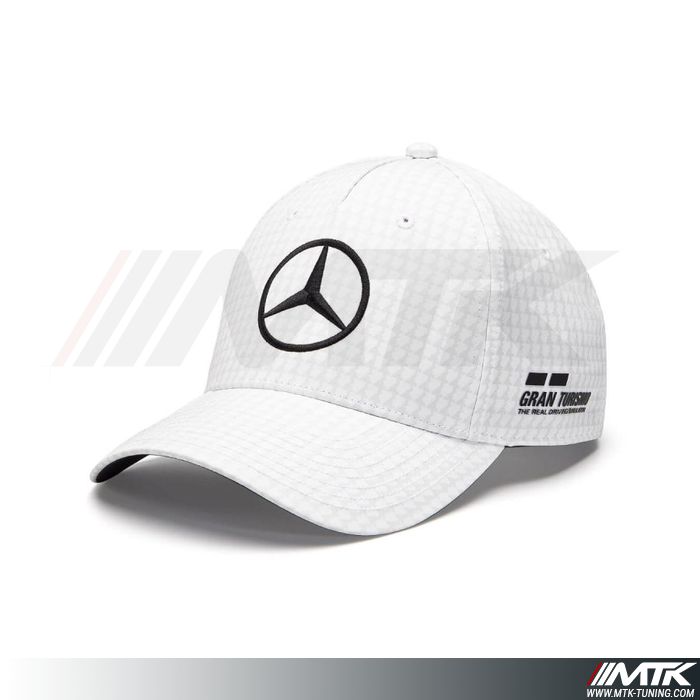 Casquette Mercedes Amg Lewis Hamilton Enfant Blanc