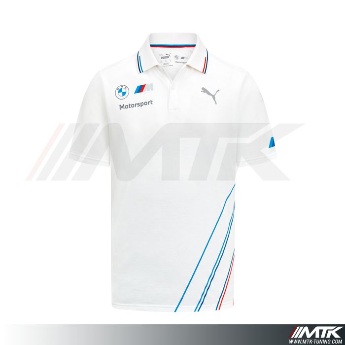 Polo Bmw Motorsport replica homme blanc