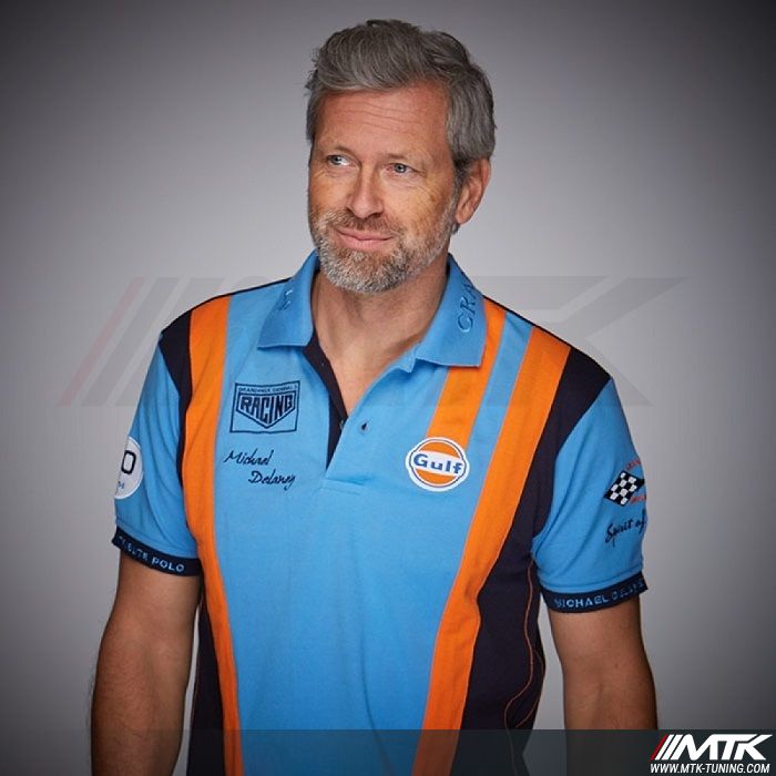 Polo Gulf Racing Team Bleu Pour Homme