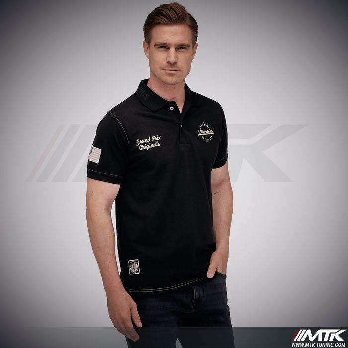 Polo Gulf Driver Club Noir Pour Homme