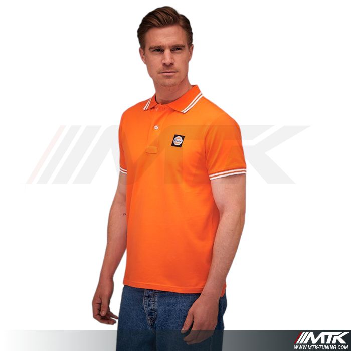 Polo Gulf Petit Logo Orange Homme