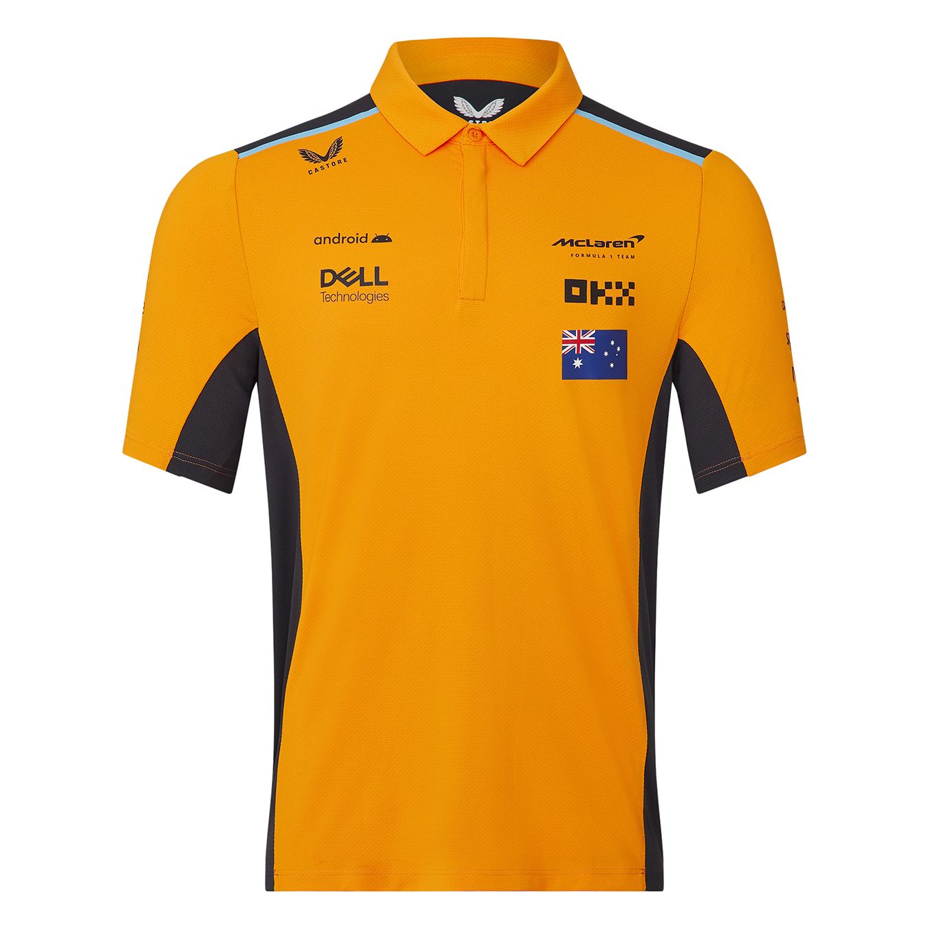 Polo Mclaren Replica Lando Norris 4 Orange Homme