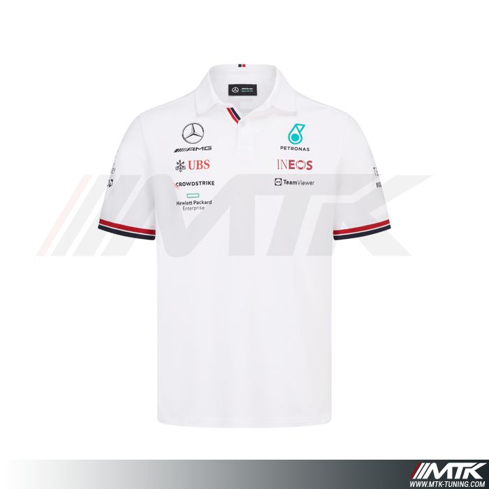 Polo Mercedes Amg Team Blanc Homme