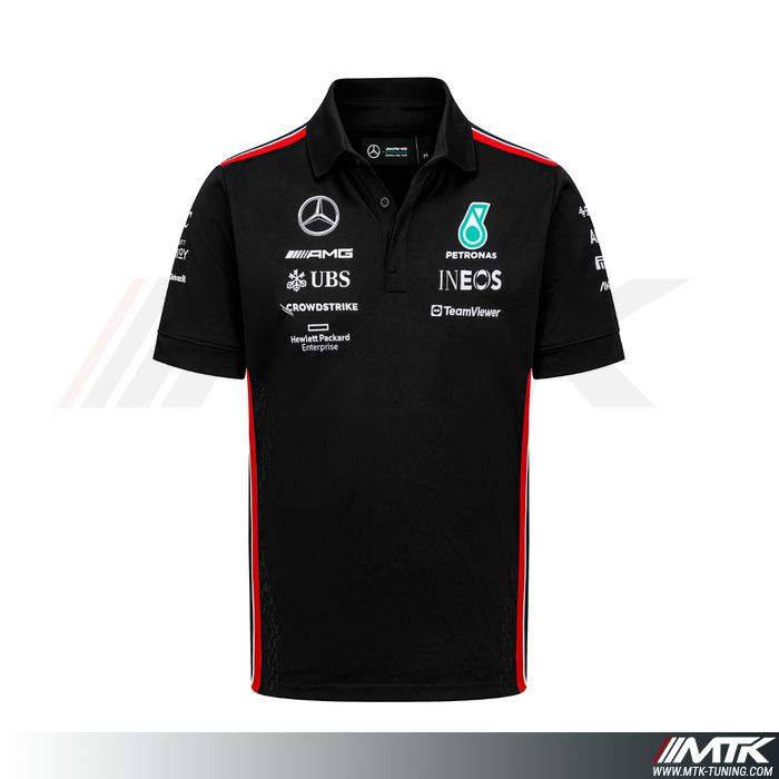 Polo Mercedes Amg Replica Homme Noir