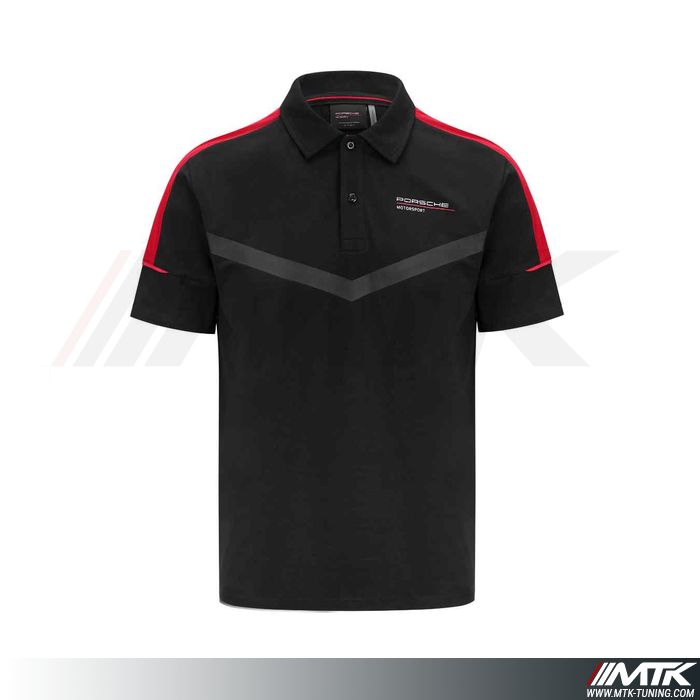 Pull Porsche Motorsport Teamline – Noir, 100% Coton, Fermeture éclair, Logo Brodé