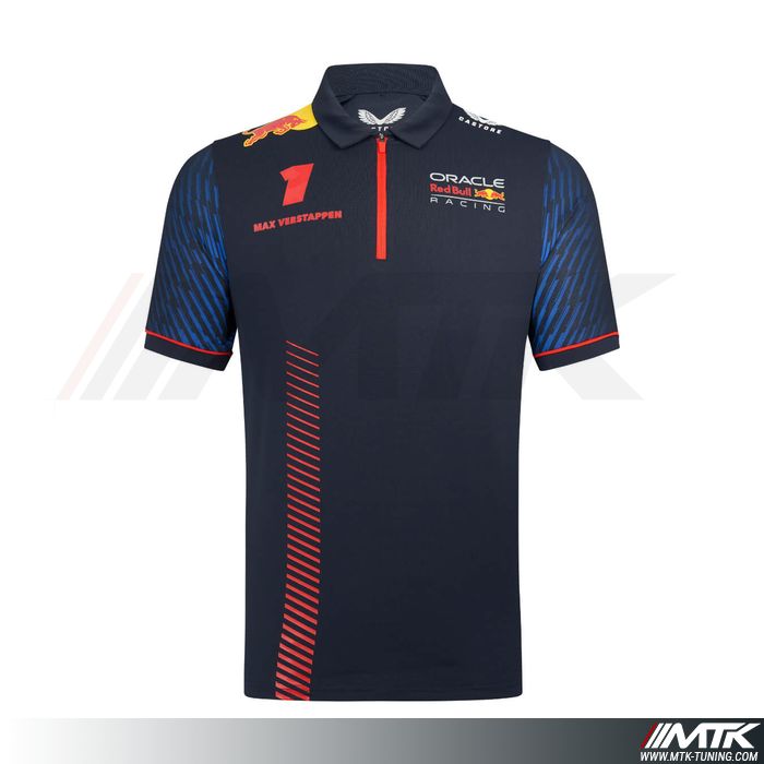 Polo Red Bull Replica Max Verstappen Homme Bleu