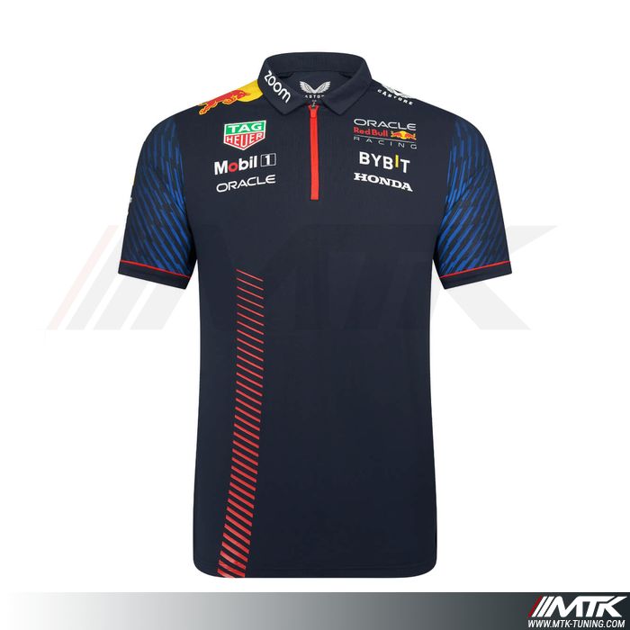 Polo Red Bull Team Replica Bleu Homme