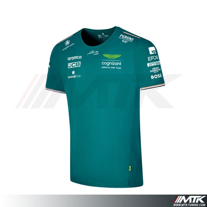 T-Shirt Aston Martin Alonso Vert Homme