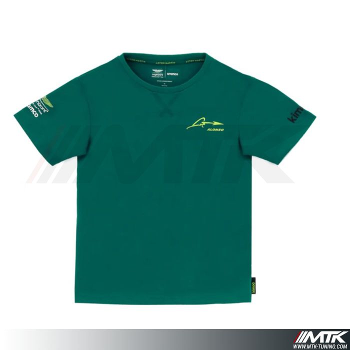 T-Shirt Aston Martin Kimoa Fernando Alonso Vert Homme