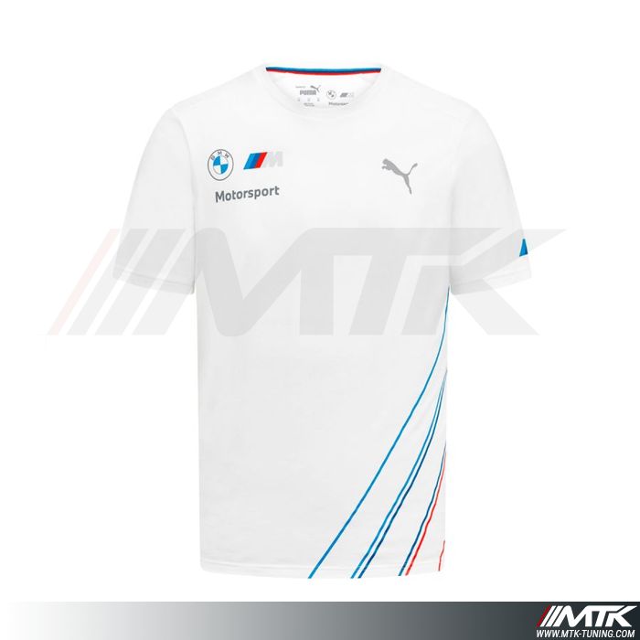 T-Shirt Bmw Motorsport Replica Homme Blanc