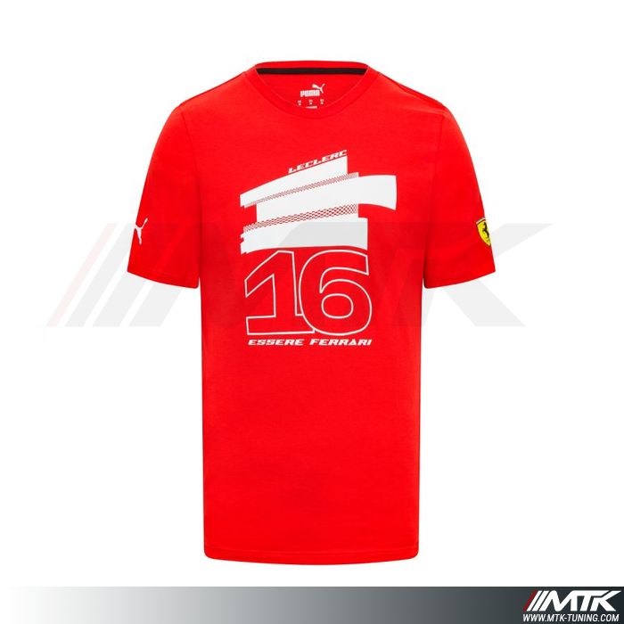 T-Shirt Ferrari Driver Homme Rouge