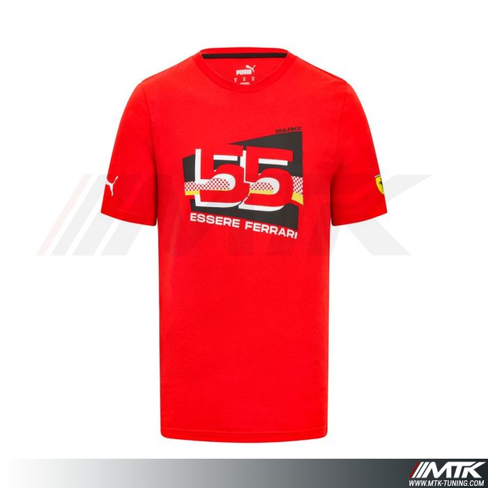 T-Shirt Ferrari Driver Homme Rouge