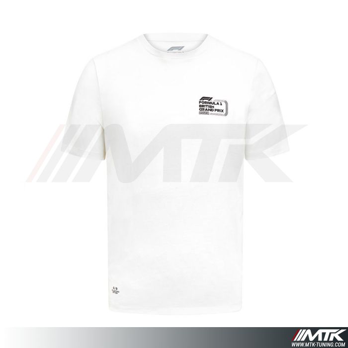 T-Shirt Formula 1 Silverstone Homme Blanc