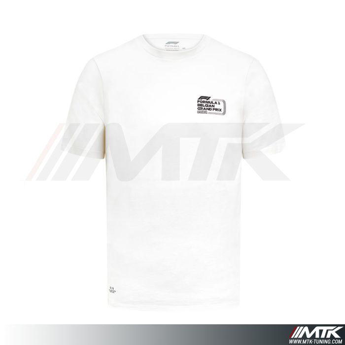 T-Shirt Formula 1 Spa Homme Blanc