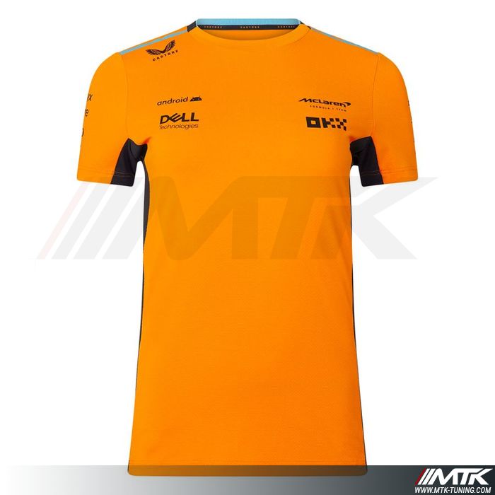 T-Shirt Mclaren Team Replica Orange Femme