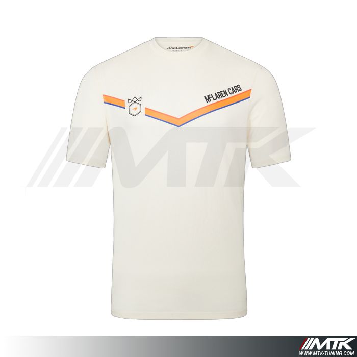 T-Shirt Mclaren Triple Couronne Gp Monaco Beige Homme